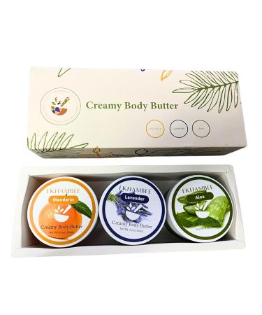 All Natural Creamy Body Butter Set - Vegan Shea Moisturizer for Women | Scented Skin Care Gift 12 Oz - Buy Online on GoSupps.com