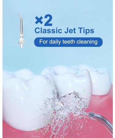 Replacement Tips for Nursal Water Flosser DC5121 | Magnetic Nozzle Oral Irrigator Jet Tips (4 Pack) - High-Quality Water Tip Replacement Heads for Efficient Dental Care - Buy Online on GoSupps.com