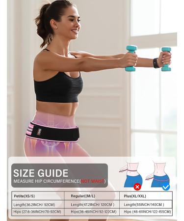 XRUIDI Sacroiliac SI Belt for Lower Back Pain Relief - Sciatica, Pelvis, Lumbar Support Brace for Men and Women - SI Joint Hip, Nerve and Leg Pain Relief - Regular Size, Pink - Buy Online on GoSupps.com
