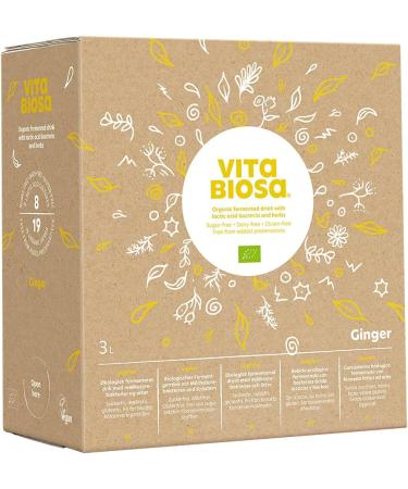 Vita Biosa Ginger Herbal Ferment Drink 3L Box + Free Crystal Salt Save 17.90 - International Shipping Available - Buy Online on GoSupps.com