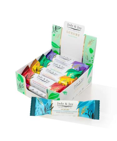 Jade & Joy Luxury Selection Box- High in Protein and Fibre Low in Sugar Gluten and Dairy Free - 12 x 50g
