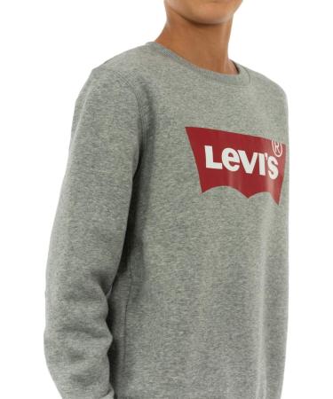 Levi's Boys Lvb Batwing Crewneck Sweatshirt - 14 Years - Grey | International Shipping Available - Buy Online on GoSupps.com