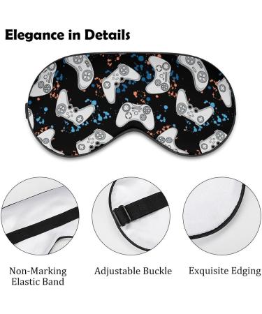 Buy Cartoon Game Controller Sleep Mask - Soft Light-Blocking Eye Cover for Women with Adjustable Strap - Perfect for Gaming and Sleep - Buy Online on GoSupps.com