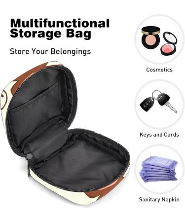 Menstrual Bag with Zipper | Stylish Ladies Napkin Pouch & Tampons Collection Bag for Women & Girls | Dumb Monkey Design - Buy Online on GoSupps.com