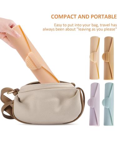 Travel Makeup Brush Holders Fashion Silicone Portable Cosmetic Face Brushes Holders Soft And Sleeks Makeup Tools Organizers Light Blue - Buy Online on GoSupps.com