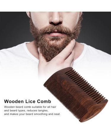Le peigne anti-poux en bois pr vient les dommages au cuir chevelu Dents fines double face vite les d charges lectrostatiques limine les poux Peigne barbe pour un usage domestique - Buy Online on GoSupps.com