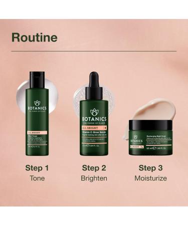 Botanics All Bright Glow Toner for Face - Enriched with Hibiscus AHA Exfoliant & Soap Bark - Non-Drying & Brightening - Vegan and Cruelty-Free Face Toner for Women & Men (8.4 Fl Oz) - Buy Online on GoSupps.com