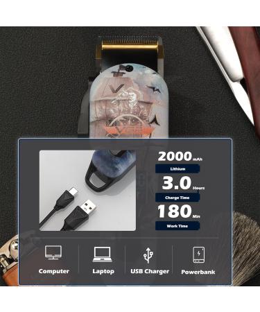 VGR Electric Hair Cipper for Men Professional Crod/Crodless Hair & Beard Trimmer Rechargeable Haircut Barber Clipper LED Display Hair Cutting Kit - Buy Online on GoSupps.com