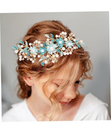 CRILSTYLEO Hair Plug Hair Accessories Combs for Women Girl Headpieces for Wedding Hair Accessories for Bride Rhinestone Flower Hairpins Bride Headpiece Gajra Hair Clip Flower Hair Comb - Buy Online on GoSupps.com