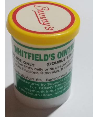 Bunny's Jamaican Whitfield's Ointment 28g Double Strength - Fungus Skin Infection Treatment - 0.98oz (Pack of 1) - Buy Online on GoSupps.com