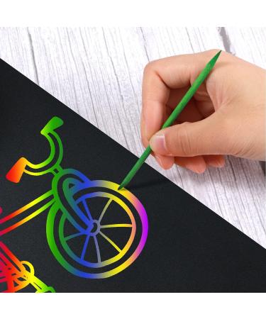 150 Colorful Heavy Duty Wood Stylus Tools for DIY Scratch Craft Art - 4.7 Inch Length - Buy Online on GoSupps.com