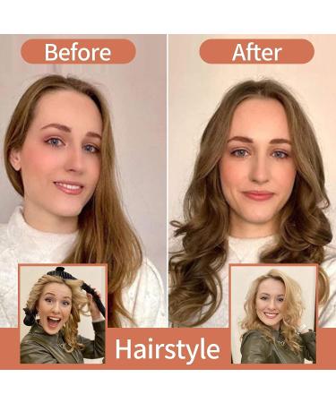 Set of 2 Satin Heatless Hair Curlers for Long Hair - Black and Pink - Achieve Heatless Curls Overnight - Buy Online on GoSupps.com