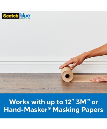 ScotchBlue Painter's Tape and Paper Dispenser  Applies Masking Paper with Painter s Tape to Protect and Cover Surfaces  Tape Dispenser Includes Plastic Blade  Fits 12 Inch Masking Paper - Buy Online on GoSupps.com