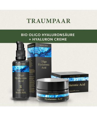 Premium Hyaluron Serum 50ml - High-Dose Vegan Hyaluronic Acid Face Serum for Men & Women - Anti-Aging & Anti-Fold Facial Care | Satin Naturel - Buy Online on GoSupps.com
