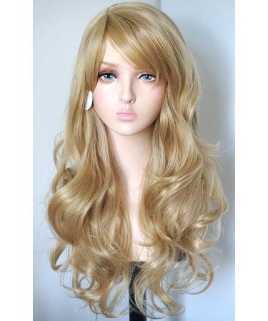 YEESHEDO 22 Blonde Wavy Curly Pastel Hair Wig for Women - Costume Cosplay Party Wig - Buy Online on GoSupps.com