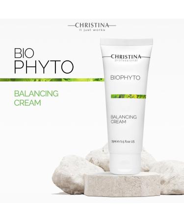Buy CHRISTINA Bio Phyto Balancing Cream - Matte Finish Moisturizer with Green Tea Shea Butter & Calendula Oil for Oily & Combination Skin | 75ml International Shipping Available - Buy Online on GoSupps.com