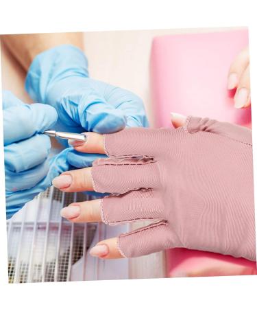 SOESFOUFU 2 Pairs UV Gloves Nail Art Accessory Nail Gloves Gloves for Gel Nails Nail Art Supplies Nail Fingerless Gloves Manicure Gloves UV Rays Gloves - Buy Online on GoSupps.com
