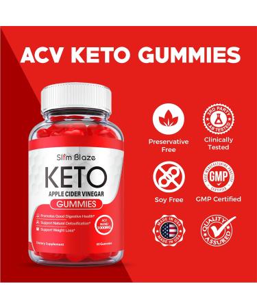 Slim Blaze Keto ACV Gummies - Advanced Formula with Apple Cider Vinegar | Official 60 Gummies - Buy Online on GoSupps.com