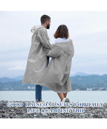 10 Pack Reusable Lightweight Rain Coats with Hood - Waterproof Rain Gear for Adults - Portable Ponchos for Outdoor Activities - Buy Online on GoSupps.com