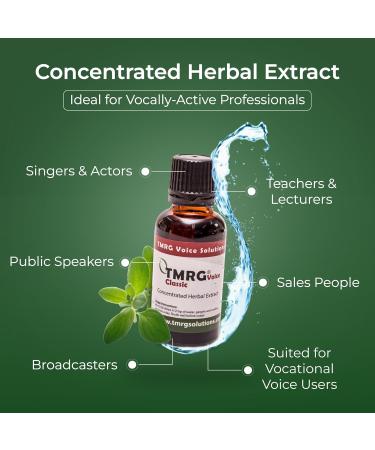TMRG Classic Professional Vocal Cord Remedy 100% Natural Herbal Supplement Drops for Sore Throat hoarse Voice Hoarseness Vocal Damage Repair Vocal Problems craked Voice (15ml) - Buy Online on GoSupps.com