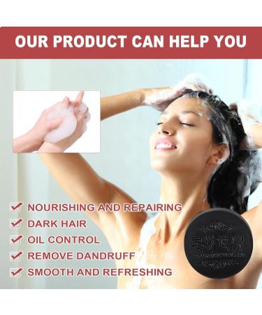 BROEYOUE Pack of 2 Polygonum Multiflorum Shampoo Soap Natural Polygonum Hair Soap He Shou Wu Shampoo Soap Promotes hair growth and prevents hair loss - Buy Online on GoSupps.com