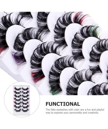 FRCOLOR 7 Pairs Eyeshine Lashes Cluster Lashes Colored Lash Extensions Lash Clusters with Color Individual Lashes False Lash Extensions Lashes with Color Eyelash Artificial Fiber Extend - Buy Online on GoSupps.com