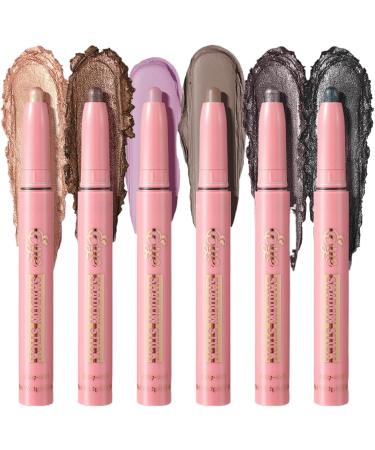 Shimmer stick for cream eyeshadow - soft matte glitter eyeshadow mucus-proof eyeshadow for women friends family colleagues girls - Buy Online on GoSupps.com