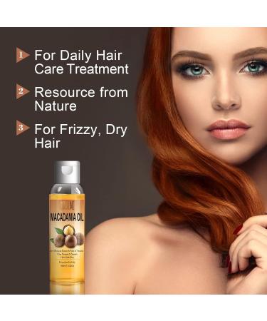 Macadamia Oil Hair Serum - Heat Protectant & Moisturizing Care for Dry Damaged Hair with Vitamins & Essential Oils - Buy Online on GoSupps.com