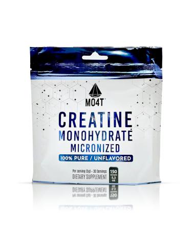 Premium Creatine Monohydrate Micronized Powder 150G 5000mg Per Serv (5g) - Micronized Creatine Monohydrate 30 Servings 5.3 Ounces