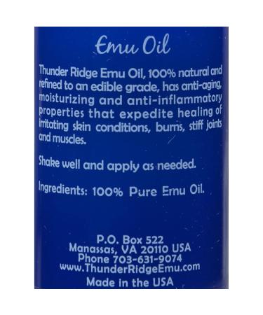 Pure Emu Oil 2 oz - Natural Skin & Hair Nourishment | Premium Quality - Buy Online on GoSupps.com