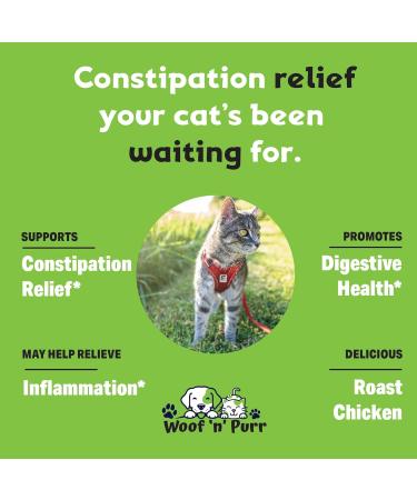 Cat Constipation Relief - May Help to Reduce Constipation & Blocked Bowels Improve Bowel Movement & Much More - Constipation Relief for Cats - Cat Laxative - 1 fl oz - Chicken Flavor (2) - Buy Online on GoSupps.com