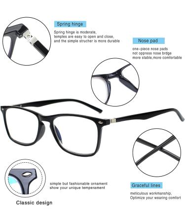 2 Pack Blue Light Blocking Progressive Multifocus Reading Glasses for Women and Men - Multicolor 2.25 - Buy Online on GoSupps.com