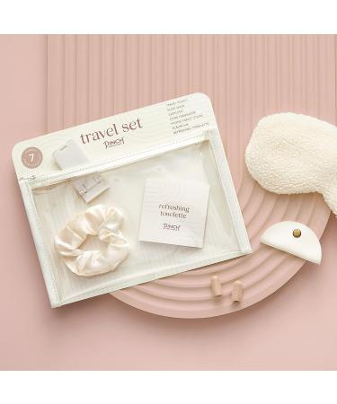 Pinch Provisions Travel Set  Travel Accessories for Long Journeys  Gift for Women  Contains Sleep Mask  Ear Plugs  Phone Stand  Cord Organizer  Silky Hair Scrunchie & More - Buy Online on GoSupps.com