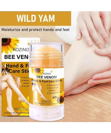 Bee Venom Skincare Set - 5-Piece Kit with Face & Neck Cream Lip Balm Eye Cream Stick Face/Neck Care Stick Hand & Foot Care Stick - Fast-Absorbing Non-Sticky Moisturization (5 Count 5) 5 5 - Buy Online on GoSupps.com