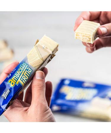 Tirma White Chocolate Wafers | Smooth Cream Filling | Non-GMO | Suitable for Vegetarians | Individually Wrapped | Ideal for On the Go | 86g (Pack of 3) - Buy Online on GoSupps.com