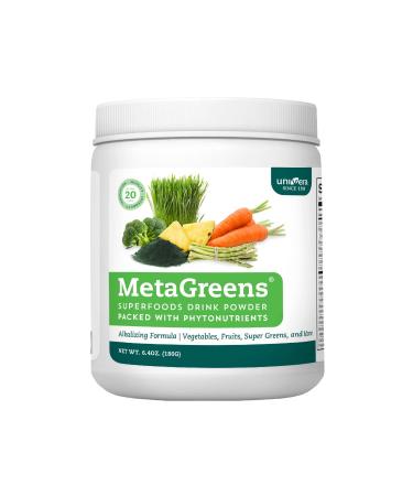 Univera Metagreens Green Superfoods Blend | Powder Smoothie Mix w/ Organic Spirulina | Wheatgrass Powder | 200x Organic Aloe | Vital Antixoidants | Alkalize + Detoxify | Vegan + Non-GMO | 30 Servings Supplement
