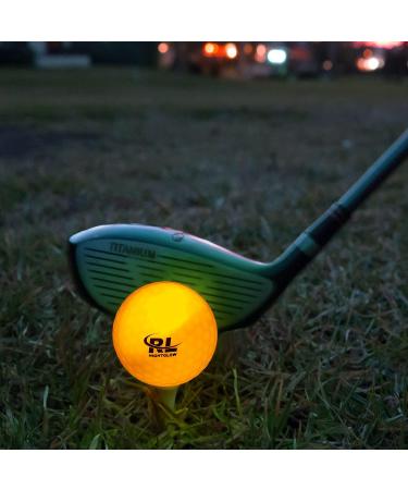 R&L Glow in The Dark Golf Balls - LED Light Up Night Sports Ball (6 Pack) - Bright, Colorful, Durable - Buy Online on GoSupps.com