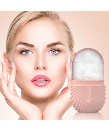Buy Eis Facial Scooter - Reusable Cooling Silicone Ice Cube Roller for Skin Care | Durable Ice Form Contour & Pink Shell Design - Buy Online on GoSupps.com