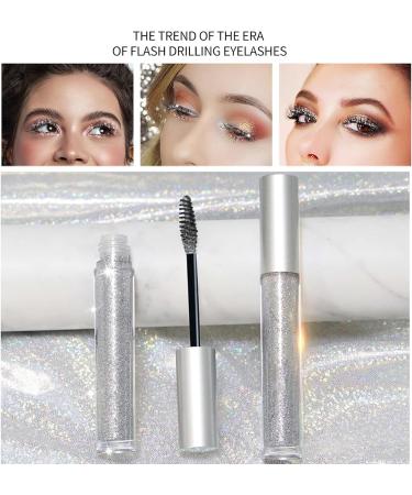Mascara for Women Glitter Lashes Mascara Quick Drying Waterproof Lasting Jewel Shiny Lash Mascara for Parties Concerts Festivals 3.5g - Buy Online on GoSupps.com