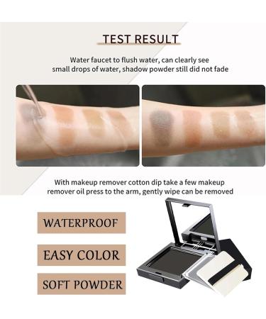 Instant Hairline Shadow - Hairline Powder for Quick Grey Hair Cover - Windproof & Sweatproof Hair Touch-Up with Root Concealer - Long-Lasting Mirror & Puff Included (Dark Brown) - Buy Online on GoSupps.com