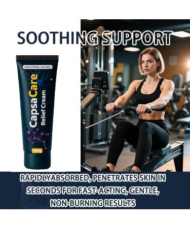 CapsaCare Neuropathy Relief Cream Nerve Cream with Capsaicin Arnica Menthol Fast Absorbing Formula for Feet Hands Legs and Waist 100g (1pc) 2 Fl Oz (Pack of 1) - Buy Online on GoSupps.com