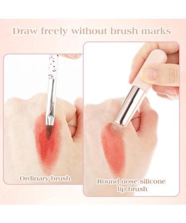 2pcs Silicone Makeup Brushes Set - Lip & Concealer Applicators for Perfect Blending | Dust Cap Included - Buy Online on GoSupps.com