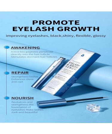 Lash Serum for Eyelash Growth Advanced Formula with Plant Extracts & Hyaluronic Acid for Longer Thicker & Fuller Looking Lashes Gentle Vegan & Cruelty-Free Eyelash Enhancing Serum Blue - Buy Online on GoSupps.com