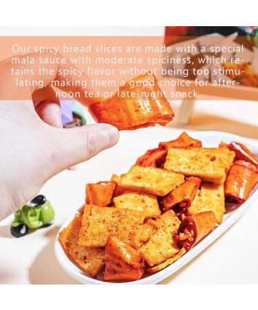 Chili crisp bread slices casual drama snacks spicy bread slices Sichuan pepper bread slices spicy snacks(128g) - Buy Online on GoSupps.com