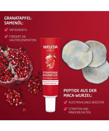 WELEDA Bio Foundations - Natural Anti-Aging Eye Cream with Pomegranate Oil & Maca Peptides | Reduces Wrinkles & Dark Circles | 12ml - Shop Internationally - Buy Online on GoSupps.com