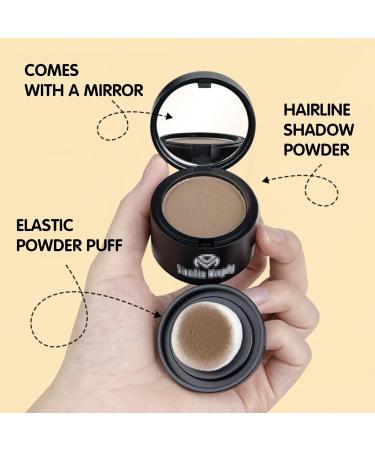 Buy Medium Brown Approach Powder - Hair Concealer & Sealing Base with Mirror Sponge for Receding Hairlines - International Shipping Available - Buy Online on GoSupps.com