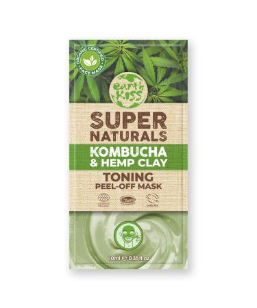 Earth Kiss Supernaturals Kombucha and Hemp Clay Peel-Off Green