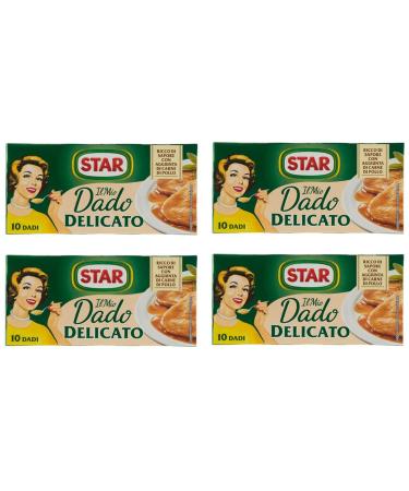 Star: Il Mio Dado Delicato Lot de 4 bo tes de 10 cubes de bouillon au go t d licat 10 g par cube (Import Allemagne)