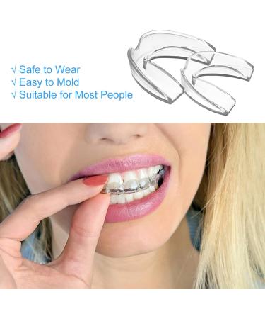 NALCY Mouth Guard Set for teeth Grinding with Storage Case 2 Pack Mouthguard Moldable Night Guards for Anti teeth Grinding - Buy Online on GoSupps.com