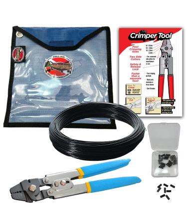 Monofilament Speargun Line Rigging Kit Includes Crimping Tool Monofilament Line and Double Copper Sleeves for Spearfishing Diving Freediving Scuba